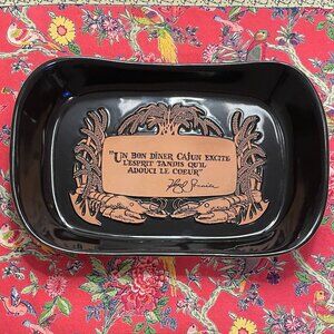 VINTAGE Floyd Sonnier Serving Platter in Semi Glazed Pottery Excellent Condition